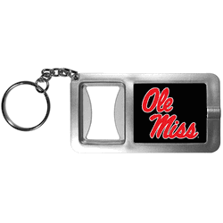 Mississippi Rebels Flashlight Key Chain with Bottle Opener