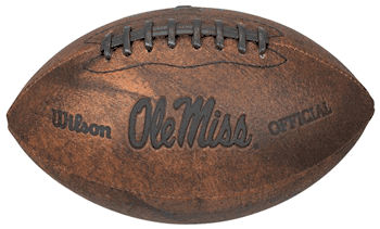 Mississippi Rebels Football - Vintage Throwback - 9 Inches