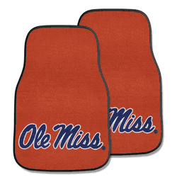 Mississippi Rebels Front Carpet Car Mat Set - 2 Pieces