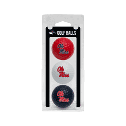 Mississippi Rebels Golf Balls - 3 Pack