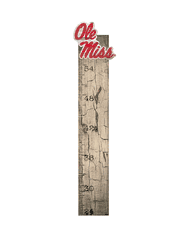 Mississippi Rebels Growth Chart Sign 6x36