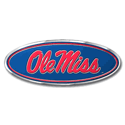 Mississippi Rebels Heavy Duty Aluminum Embossed Color Emblem
