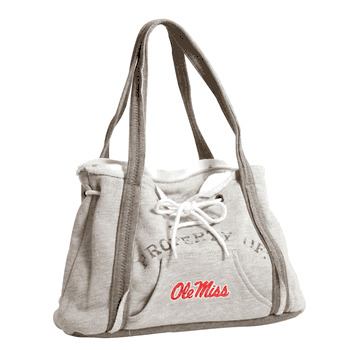 Mississippi Rebels Hoodie Purse Grey