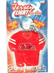 Mississippi Rebels Keychain Jersey Keylight CO