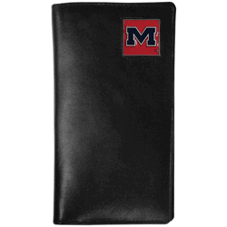 Mississippi Rebels Leather Tall Wallet