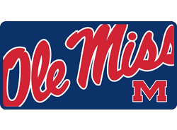 Mississippi Rebels License Plate - Acrylic Mega Style