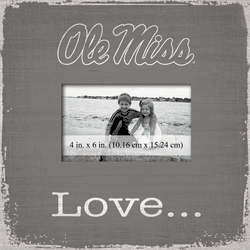 Mississippi Rebels Love Picture Frame