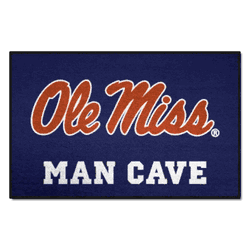Mississippi Rebels Man Cave Starter Mat Accent Rug - 19in. x 30in.