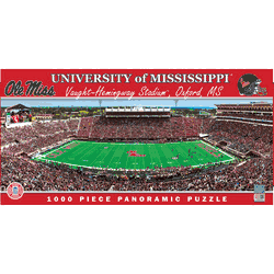 Mississippi Rebels NCAA 1000pc Panoramic Puzzle