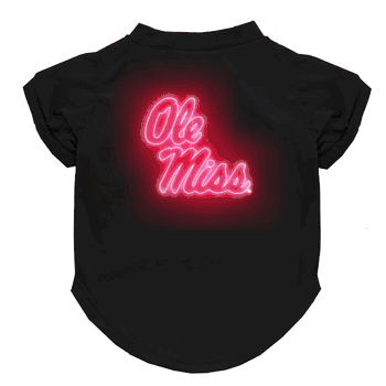 Mississippi Rebels Neon Pet T-Shirt, X-Large