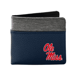 Mississippi Rebels Pebble BiFold Wallet NAVY