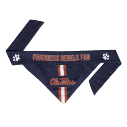 Mississippi Rebels Pet Bandana Medium