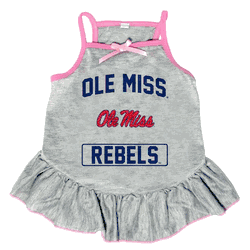 Mississippi Rebels Pet Dress Grey Type XSmall
