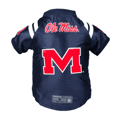 Mississippi Rebels Pet Premium Jersey Medium