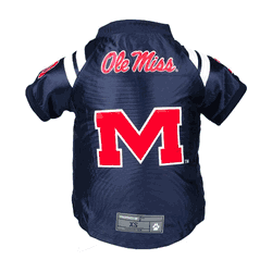 Mississippi Rebels Pet Premium Jersey Xtra Small