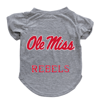 Mississippi Rebels Pet T-Shirt Medium