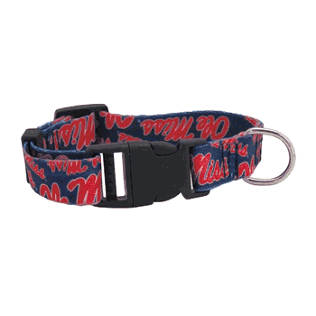 Mississippi Rebels Pet Team Collar Medium