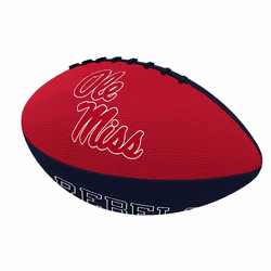 Mississippi Rebels Pinwheel Junior Size Rubber Football