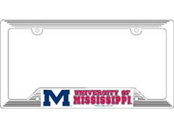 Mississippi Rebels Plastic License Plate Frame