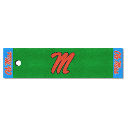 Mississippi Rebels Putting Green Mat - 1.5ft. x 6ft., Light Blue Alternate
