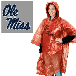 Mississippi Rebels Rain Poncho
