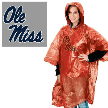 Mississippi Rebels Rain Poncho