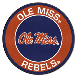 Mississippi Rebels Roundel Rug - 27in. Diameter
