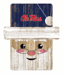 Mississippi Rebels Santa Ornament