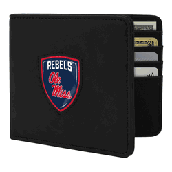 Mississippi Rebels Shield Wallet - Black