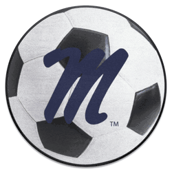 Mississippi Rebels Soccer Ball Rug - 27in. Diameter