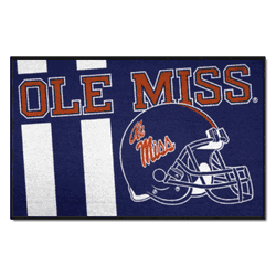 Mississippi Rebels Starter Mat Accent Rug - 19in. x 30in., Unifrom Design
