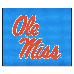 Mississippi Rebels Tailgater Rug - 5ft. x 6ft., Light Blue Alternate