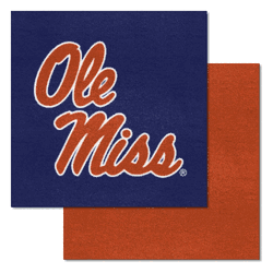 Mississippi Rebels Team Carpet Tiles - 45 Sq Ft.