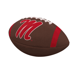 Mississippi Rebels Team Stripe Official-Size Composite Football