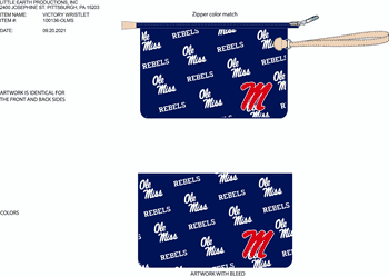 Mississippi Rebels Victory Wristlet