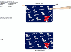 Mississippi Rebels Victory Wristlet