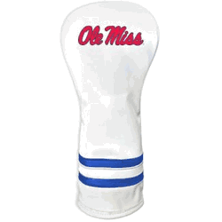Mississippi Rebels Vintage Fairway Headcover (White)
