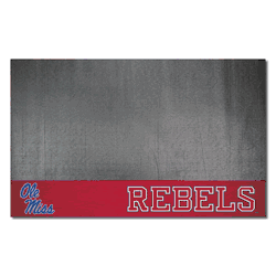 Mississippi Rebels Vinyl Grill Mat - 26in. x 42in.
