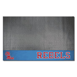 Mississippi Rebels Vinyl Grill Mat - 26in. x 42in., Light Blue Alternate