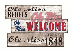 Mississippi Rebels Welcome 3 Plank