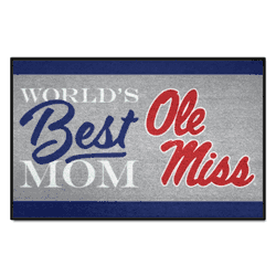 Mississippi Rebels World's Best Mom Starter Mat Accent Rug - 19in. x 30in.