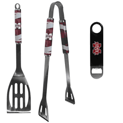Mississippi St. Bulldogs 2 pc BBQ Set and Bottle Opener