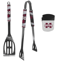 Mississippi St. Bulldogs 2 pc BBQ Set and Chip Clip