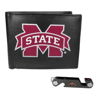 Mississippi St. Bulldogs Bi-fold Wallet & Key Organizer