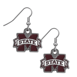 Mississippi St. Bulldogs Dangle Earrings