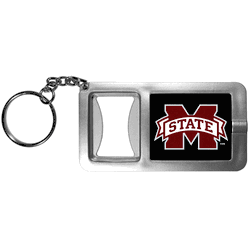Mississippi St. Bulldogs Flashlight Key Chain with Bottle Opener