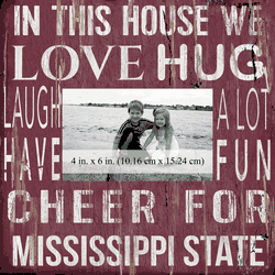 Mississippi State Bulldogs 10x10 In This House Frame