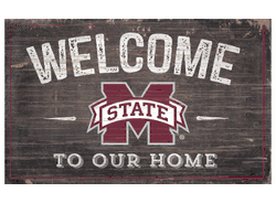 Mississippi State Bulldogs 11X19 Welcome to Our Home Sign