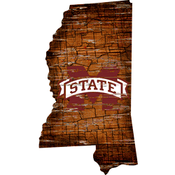 Mississippi State Bulldogs 12" Mini Roadmap State Sign