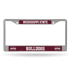 Mississippi State Bulldogs  12" x 6" Chrome Frame With Decal Inserts
